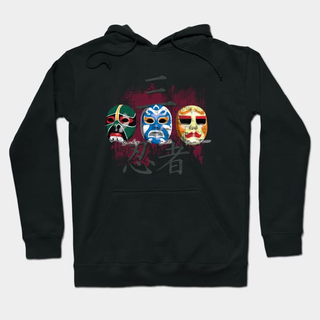 3 Ninjas Masks Hoodie by mikerozon